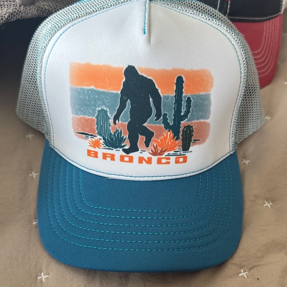 Ford Bronco Teal and Orange Hat